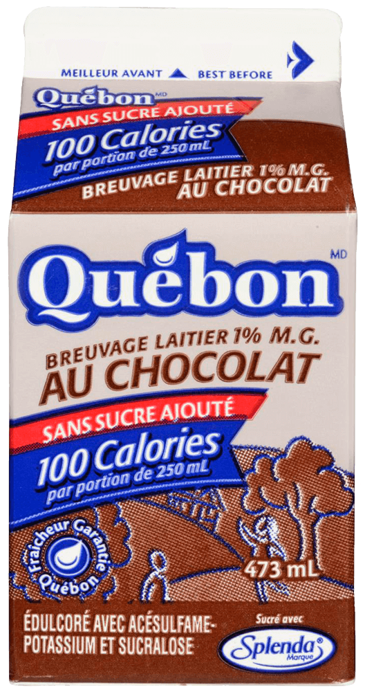 Breuvage Laitier Au Chocolat Sucré 1 % Avec Splenda® | Québon