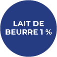 Badge Lait de beurre 1 %