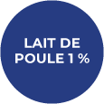 Badge Lait de poule 1 %