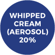 20% Whipped Cream (Aerosol) Badge